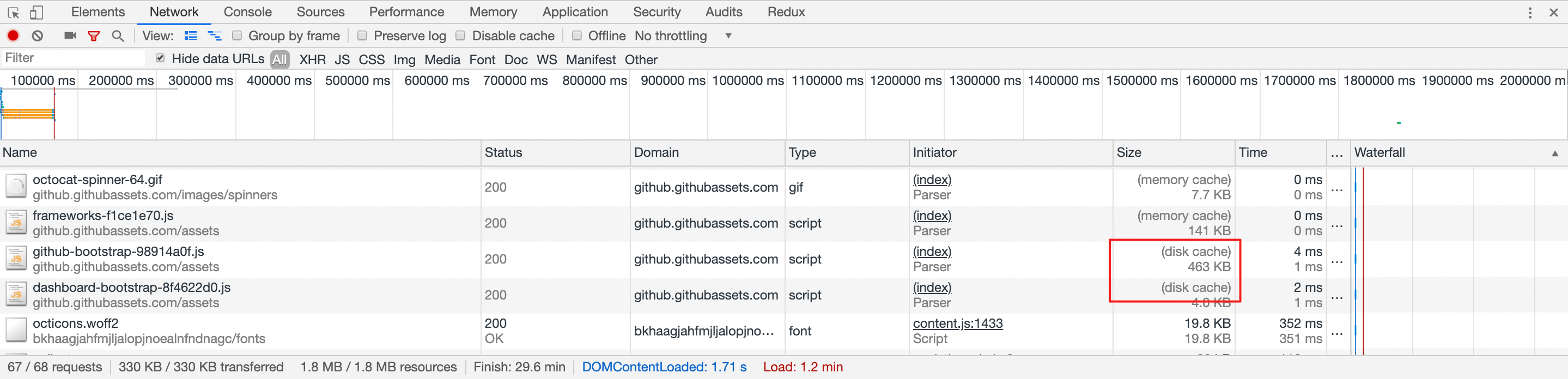 disk cache